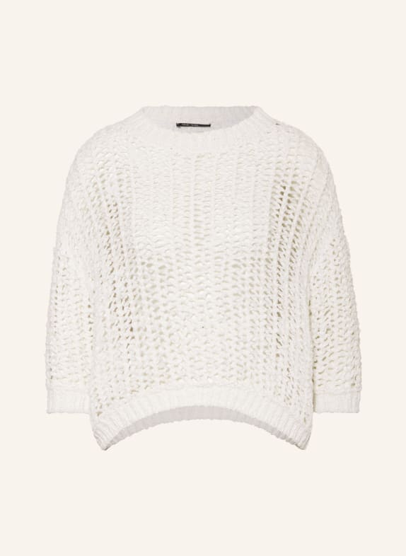 MARC AUREL Sweater with 3/4 sleeves WHITE