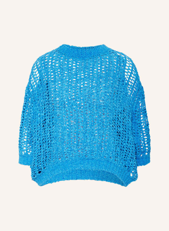 MARC AUREL Sweater with 3/4 sleeves BLUE