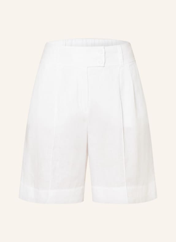 MARC AUREL Linen shorts WHITE