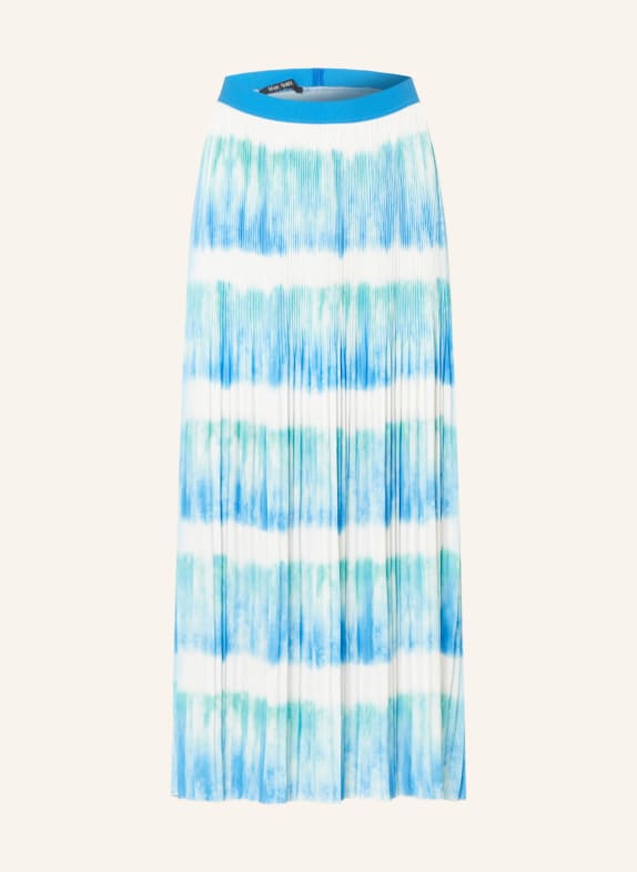 MARC AUREL Pleated skirt WHITE/ BLUE/ GREEN