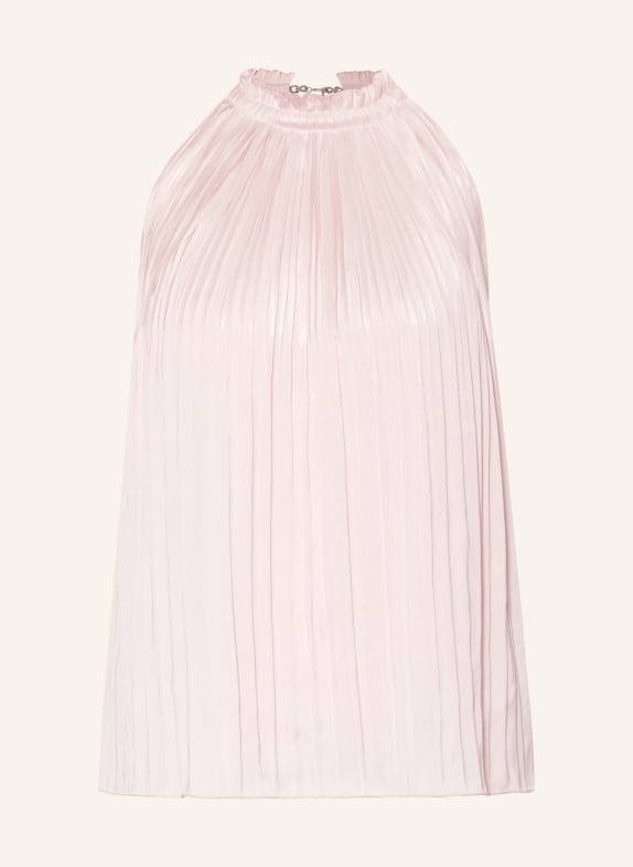 MARC AUREL Pleated top in satin LIGHT RED