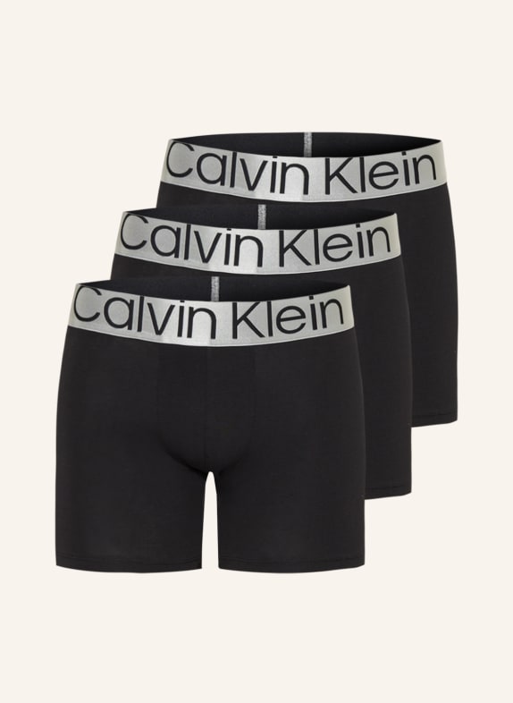 Calvin Klein 3-pack boxer shorts STEEL COTTON