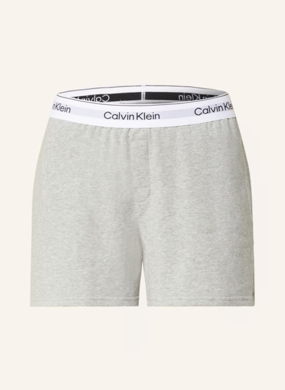 Calvin Klein Pyžamové šortky MODERN COTTON SVĚTLE ŠEDÁ