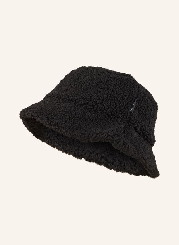 TED BAKER Bucket-Hat aus Teddyfell SCHWARZ