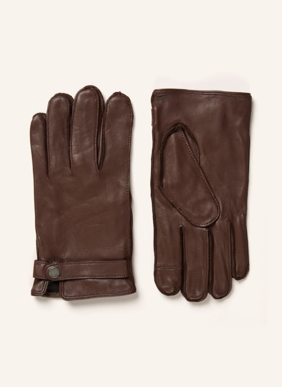 TED BAKER Leather gloves ALEXXS BROWN