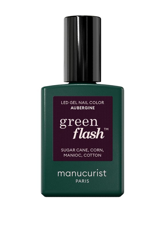 manucurist GREEN FLASH - LED NAIL LACQUER AUBERGINE