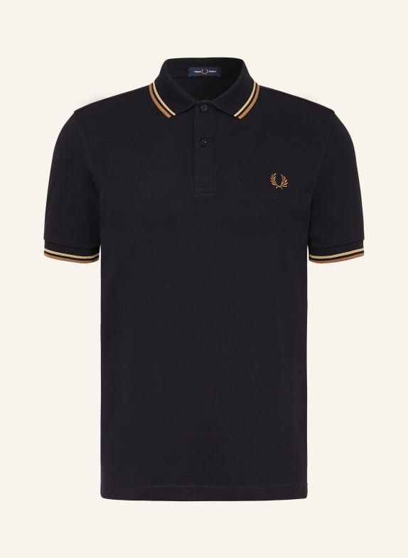 FRED PERRY Piqué-Poloshirt M3600 Straight Fit SCHWARZ