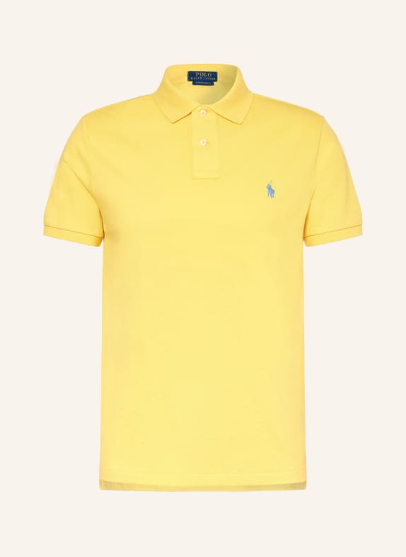 POLO RALPH LAUREN Piqué polo shirt custom slim fit  YELLOW