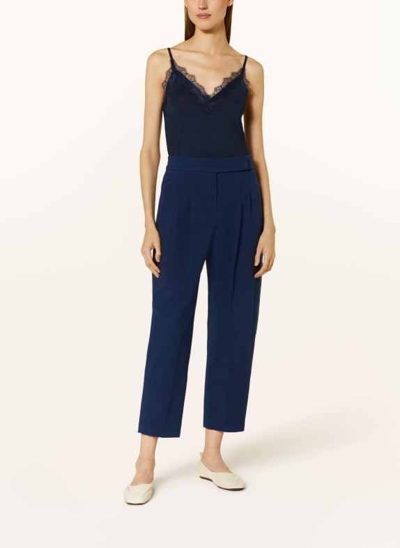 rosemunde Top BILLIE met kant DONKERBLAUW