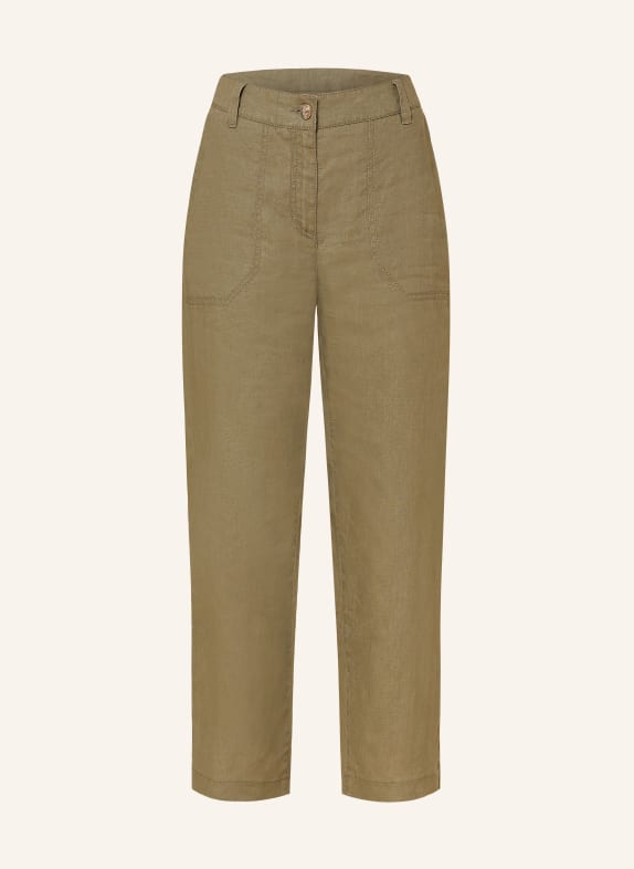 MAC Culottes NORA with linen OLIVE