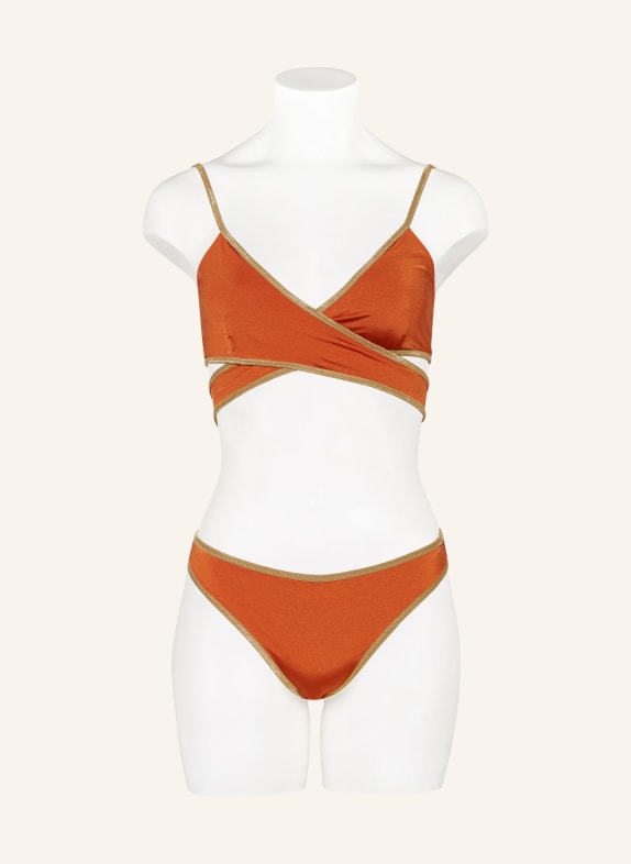 MYMARINI SHINE Reversible Basic bikini bottoms FUCHSIA / DARK ORANGE