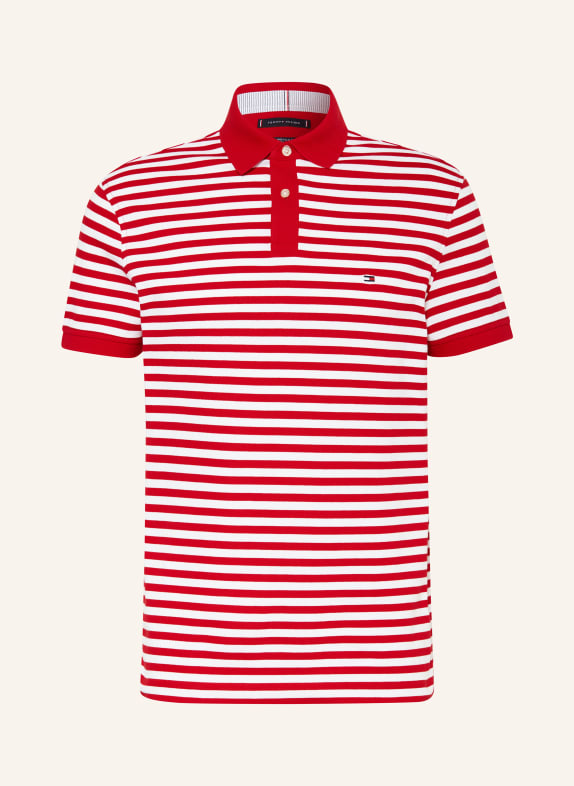 TOMMY HILFIGER Piqué polo shirt regular fit WHITE/ RED