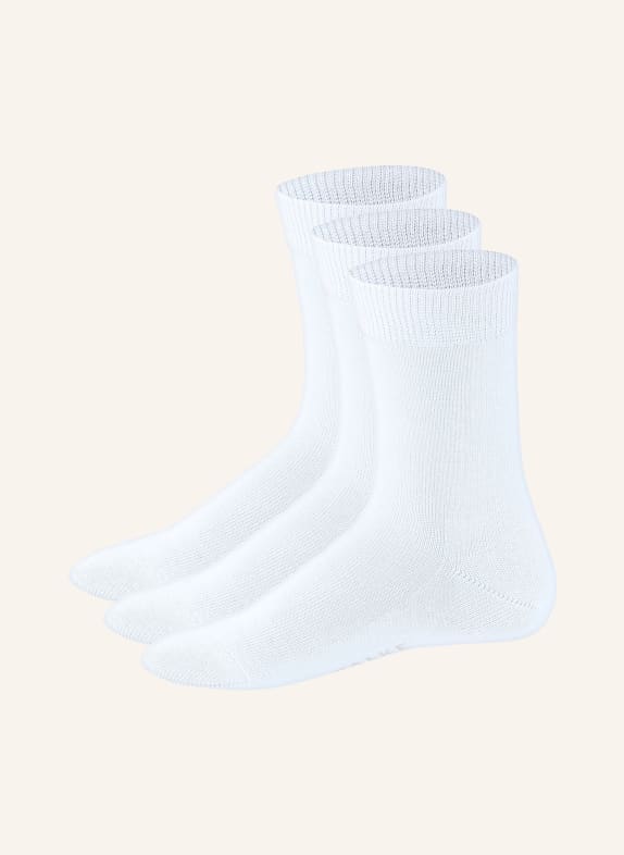 FALKE Ponožky FAMILY, 3 páry v balení REŽNÁ/ BÍLÁ