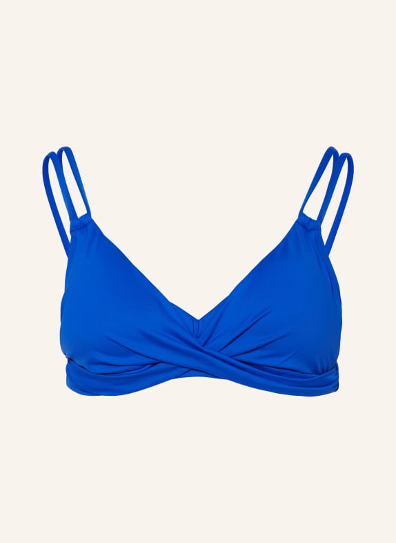 LAUREN RALPH LAUREN Bralette bikini top BEACH CLUB SOLIDS BLUE