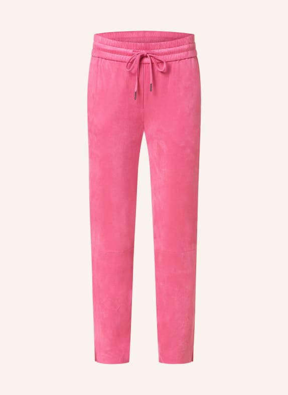Juvia 7/8 trousers in leather look PINK