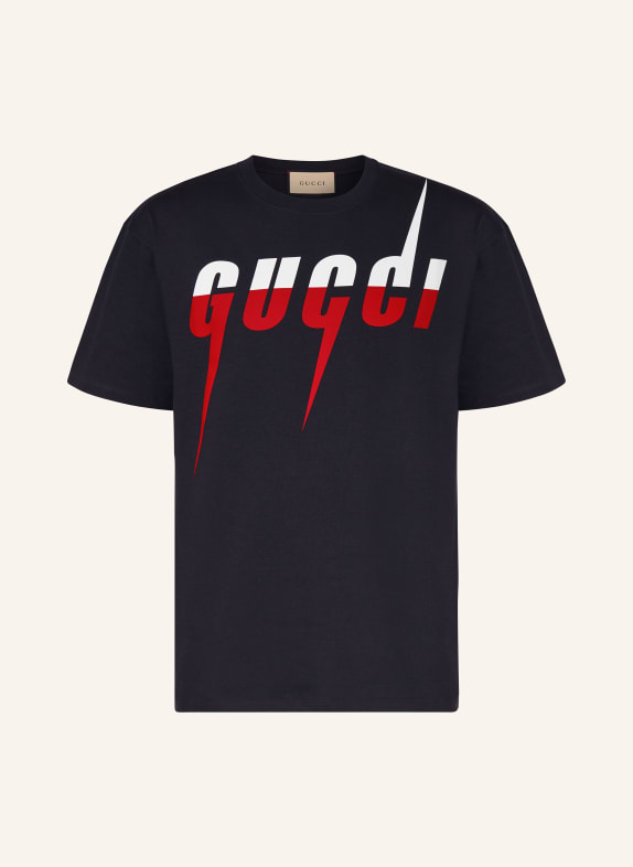 GUCCI T-Shirt SCHWARZ/ ROT/ WEISS