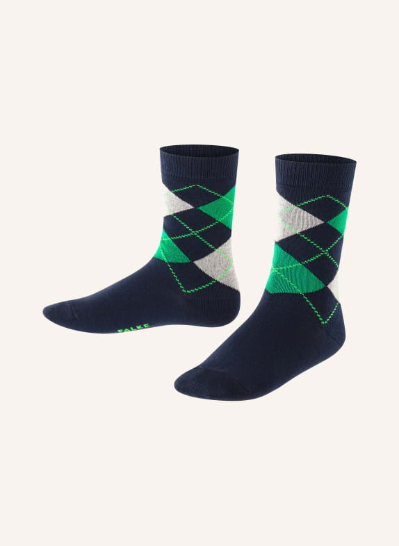 FALKE Ponožky CLASSIC ARGYLE TMAVĚ MODRÁ