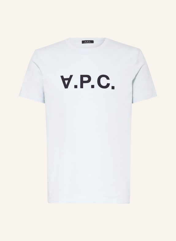 A.P.C. T-Shirt HELLBLAU/ SCHWARZ