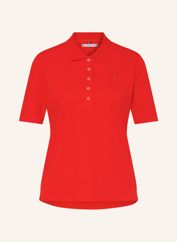 TOMMY HILFIGER Piqué polo shirt RED