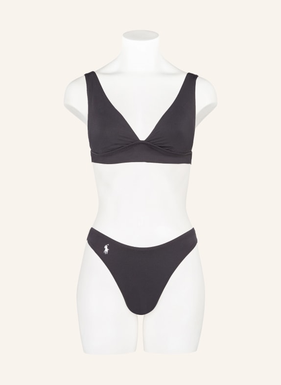 POLO RALPH LAUREN High-waist bikini bottoms SIGNATURE SOLIDS BLACK
