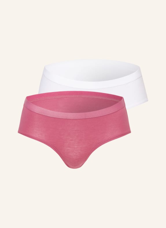 CALIDA 2er-Pack Panties BENEFIT WOMAN WEISS/ FUCHSIA