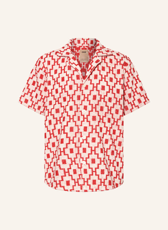 OAS Resort shirt comfort fit in terry cloth WHITE/ RED