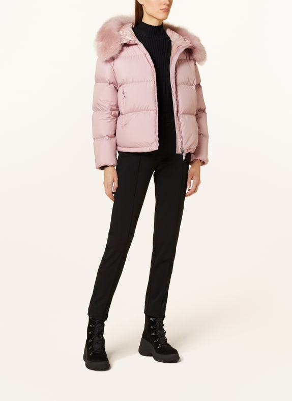 MONCLER Down jacket MINO with detachable real fur ROSE
