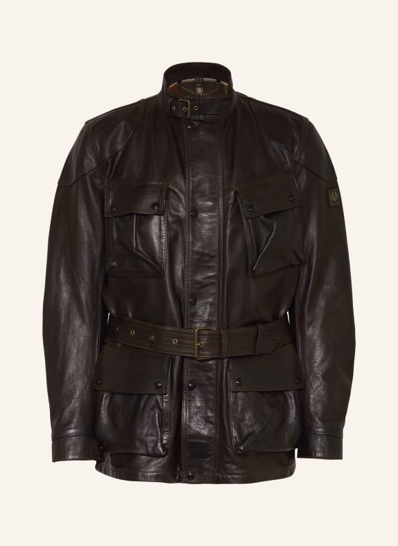 BELSTAFF Leather jacket LEGACY TRIALMASTER PANTHER DARK BROWN