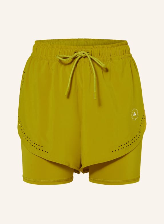 adidas by Stella McCartney 2-in-1 training shorts TRUEPURPOSE GREEN