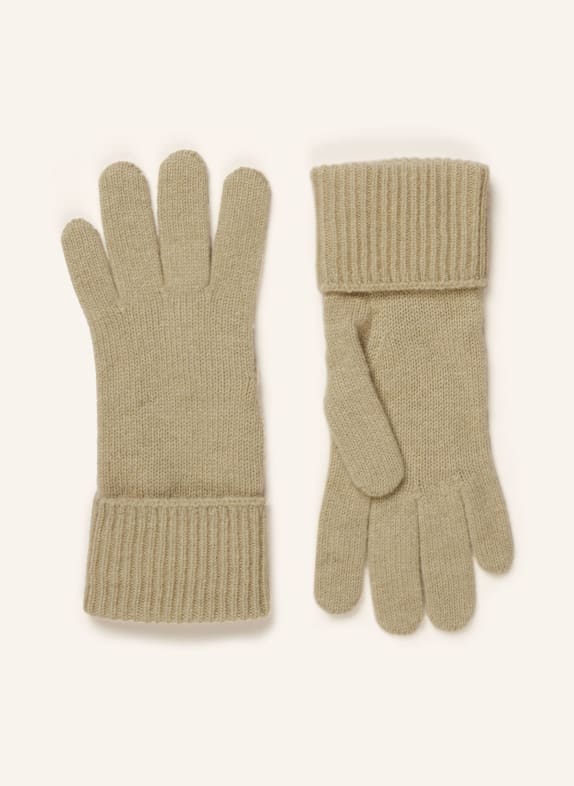 BURBERRY Cashmere gloves GREEN