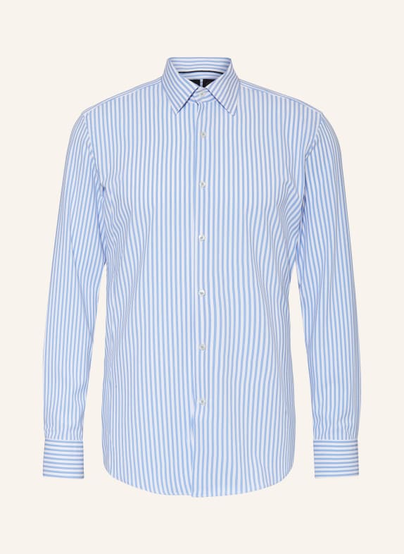 BOSS Shirt HANK slim fit LIGHT BLUE/ WHITE