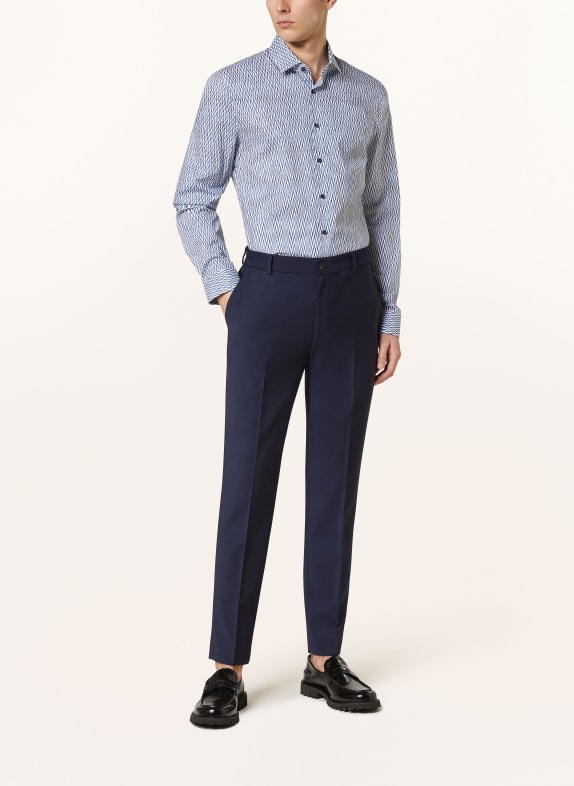 OLYMP Hemd No. Six super slim BLAU / WEISS