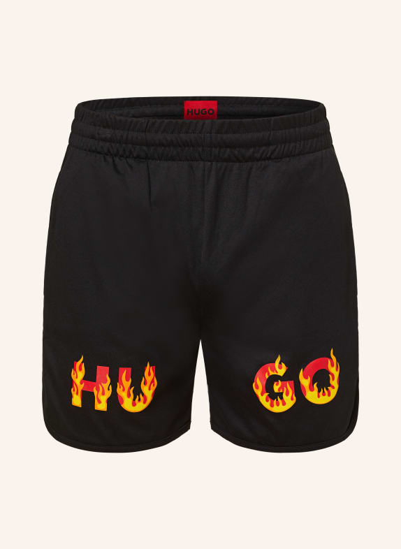 HUGO Pajama shorts BLACK