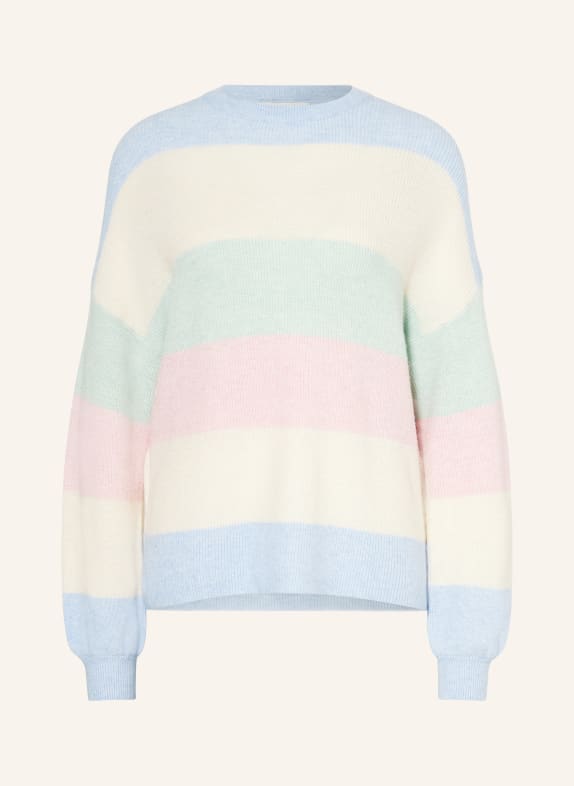 ONLY Sweater LIGHT BLUE/ ECRU/ PINK