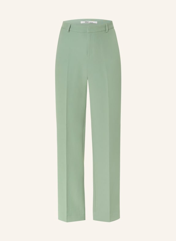 ONLY Wide leg trousers LIGHT GREEN