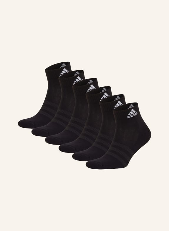 adidas 6-pack socks CUSHIONED BLACK/WHITE