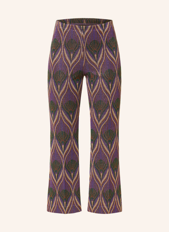 7/8-length trousers with a gold shimmer in Gold