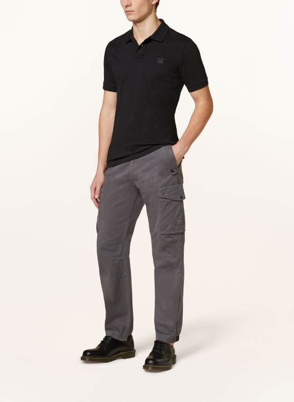 BOSS Tricou polo din jersey PASSENGER NEGRU