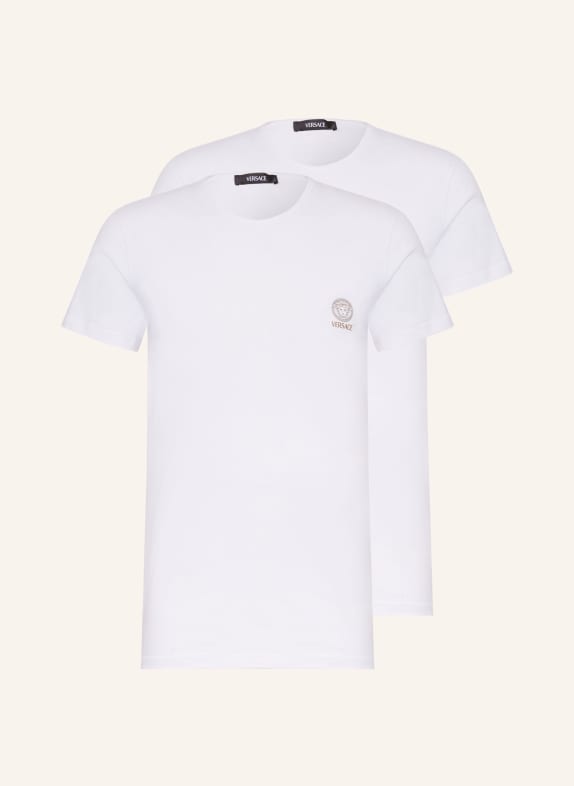 VERSACE 2-pack T-shirts WHITE