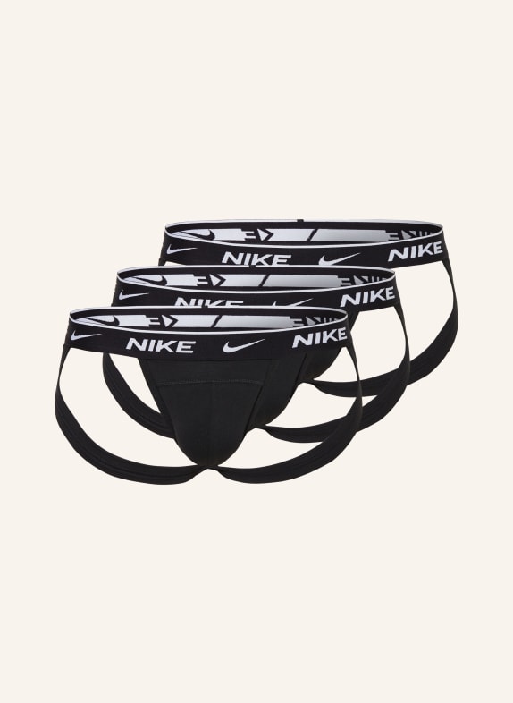 Nike Slipy EVERDAY COTTON STRETCH, 3 kusy v balení ČERNÁ