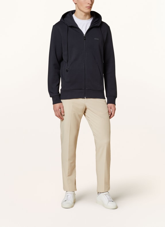 BOSS Sweatjack SAGGY DONKERBLAUW