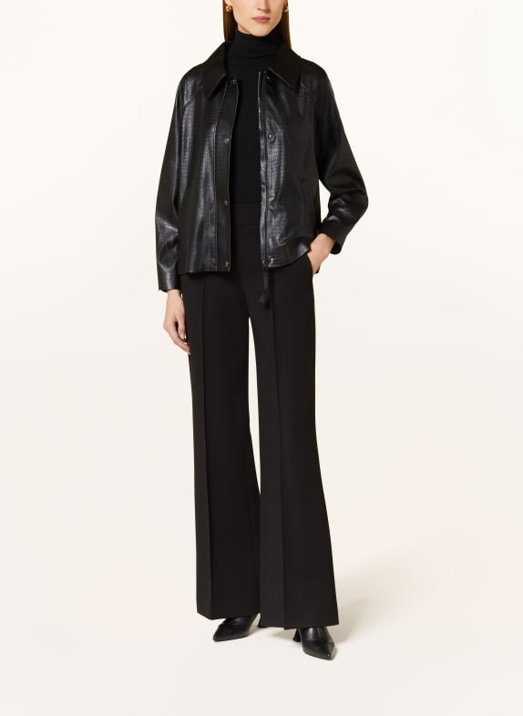 MaxMara LEISURE Jacket NEPAL in leather look BLACK