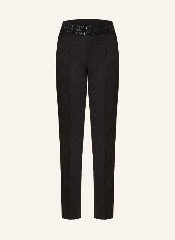 CAMBIO Trousers RANEE with lace BLACK