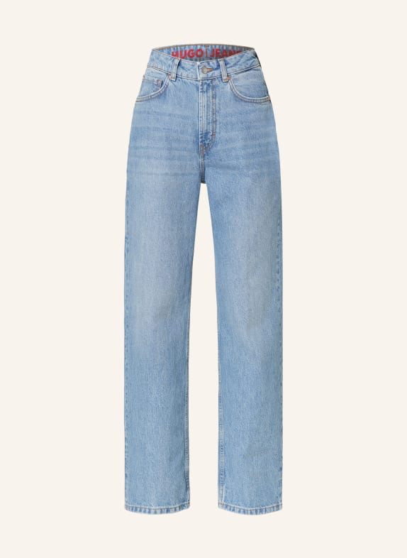 HUGO Straight Jeans GILISSI 432 BRIGHT BLUE
