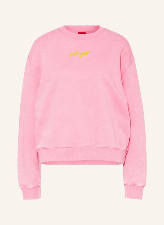 HUGO Oversized sweatshirt DEROXINA PINK