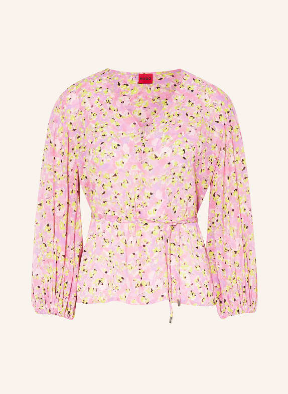 HUGO Shirt blouse CARMELISSA PINK/ GREEN/ PURPLE