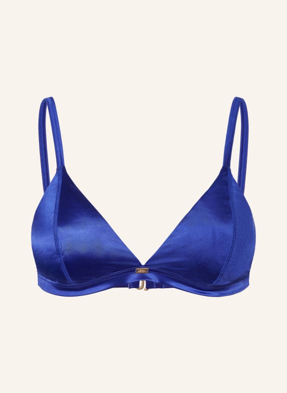 SAM FRIDAY Triangle bikini top SHORE with glitter thread BLUE