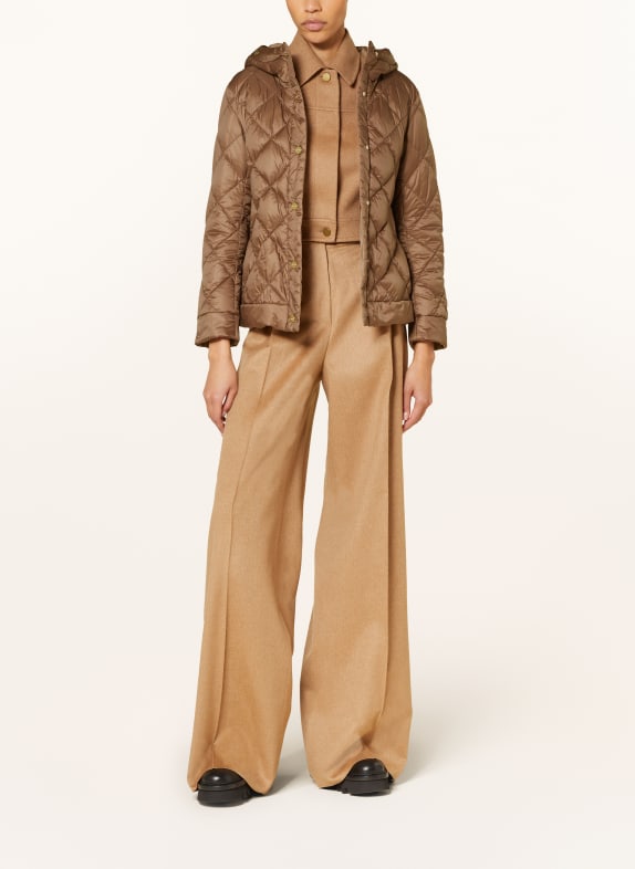 Max Mara Quilted jacket RISOFT BROWN