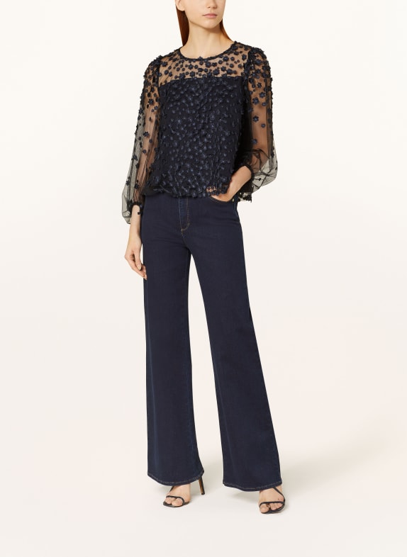RIANI Jeansy flare 449 dark blue denim