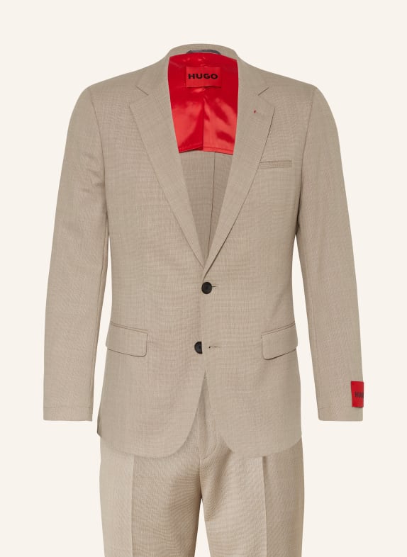 HUGO Suit HANFRED / GOWARD slim fit BEIGE